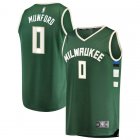 Camiseta Xavier Munford 0 Milwaukee Bucks Icon Edition Verde Hombre